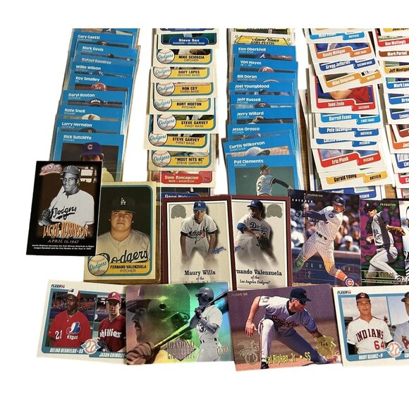 Lot Of Vintage Fleer MLB Baseball Cards & Stickers Over 160 Various 1982-2003yrs - Picture 6 of 7